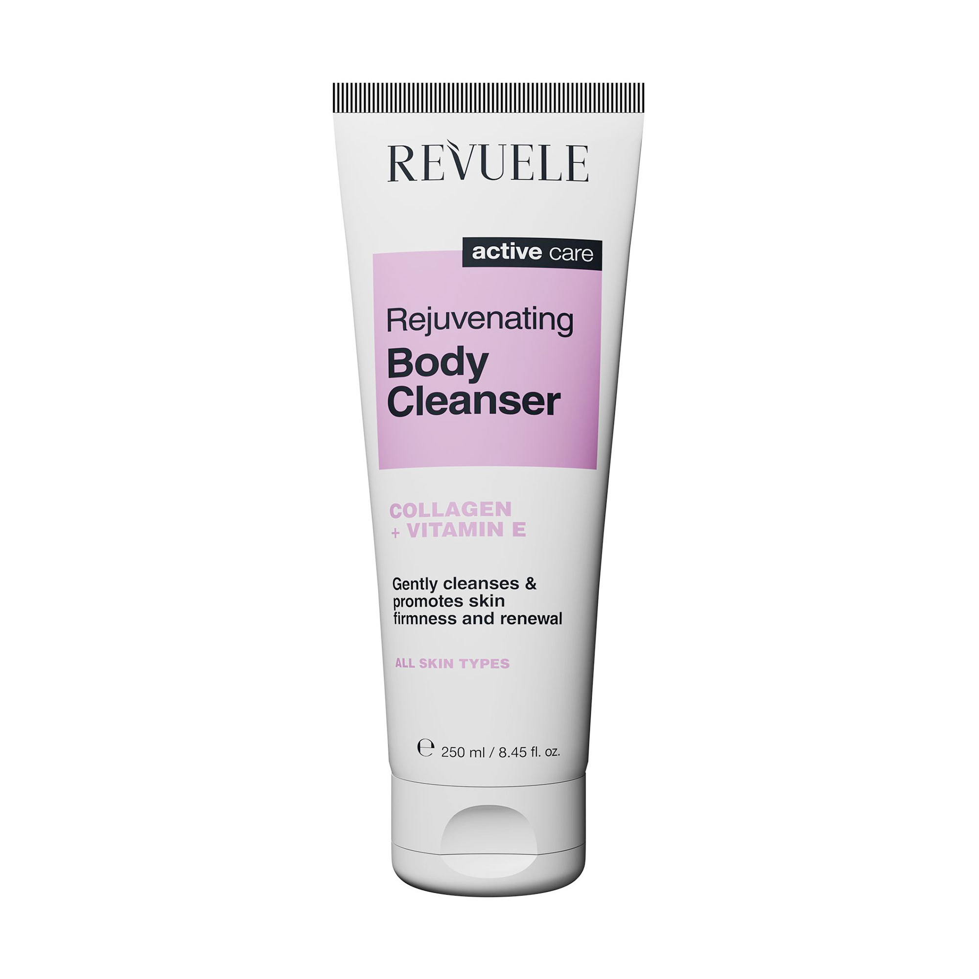 Відновлювальний засіб для очищення тіла Revuele Active Care Rejuvenating Body Cleanser з колагеном та вітаміном Е, 250 мл